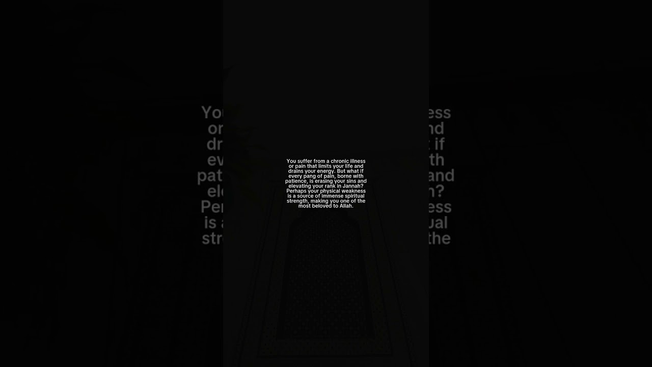 When you suffer from chronic pain. | Late Night Islamic Reminder | Nasheed