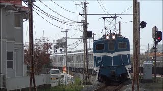 【秩鉄デキ301＋504】東京メトロ13000系 甲種輸送　持田～行田市　2019.11.25