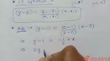 Find the equations to the sides of the triangles the coordinates of whose angular points are res...