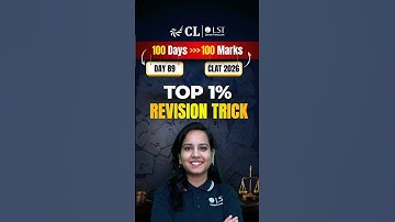 Your Final Revision Can Change Your CLAT Rank 🔥#clat2026 #lawentrance  CL-LST