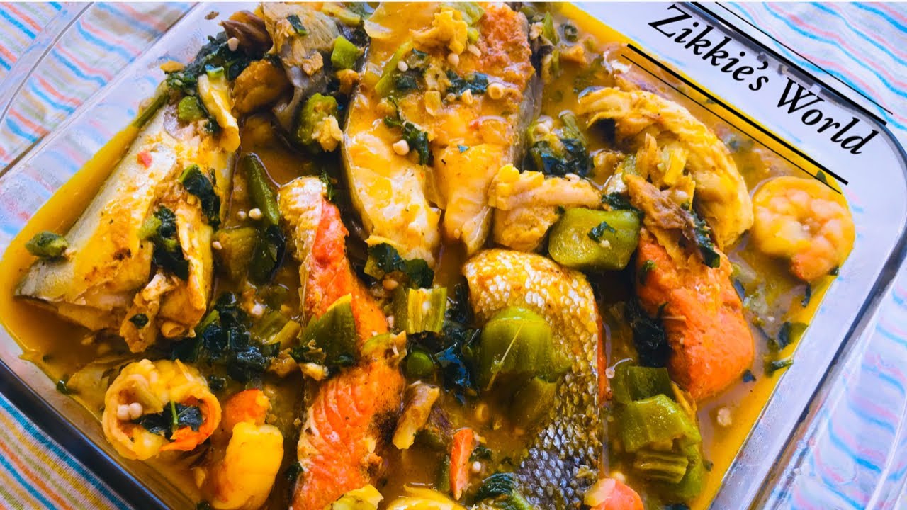 HOW TO MAKE DELICIOUS SEAFOOD OKRO SOUP/NIGERIAN OKRO SOUP RECIPE