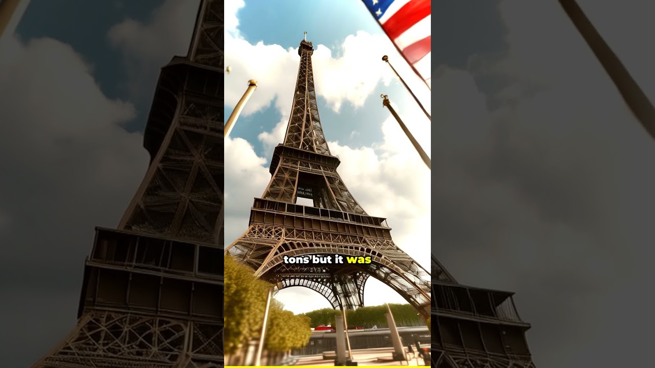 Why the Eiffel Tower Sways 7 Inches in Strong Wind #Shorts #engineering #paris