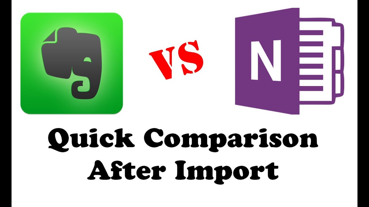 compare features onenote evernote