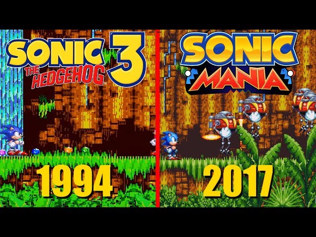 SONIC ORIGINS VS SONIC MANIA Comparison - Sonic The Hedgehog ACT 1