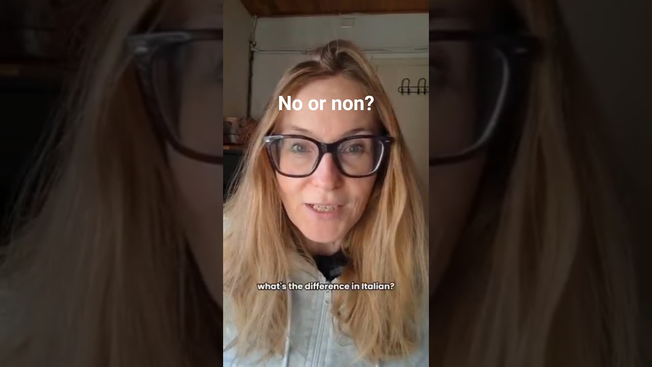 No or non? What's the difference in Italian?