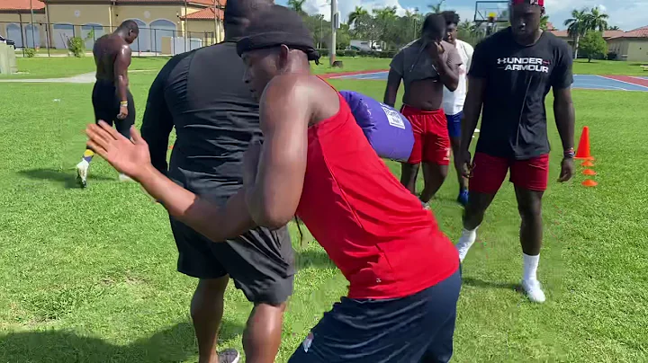 Pass rush 3 swipe drill