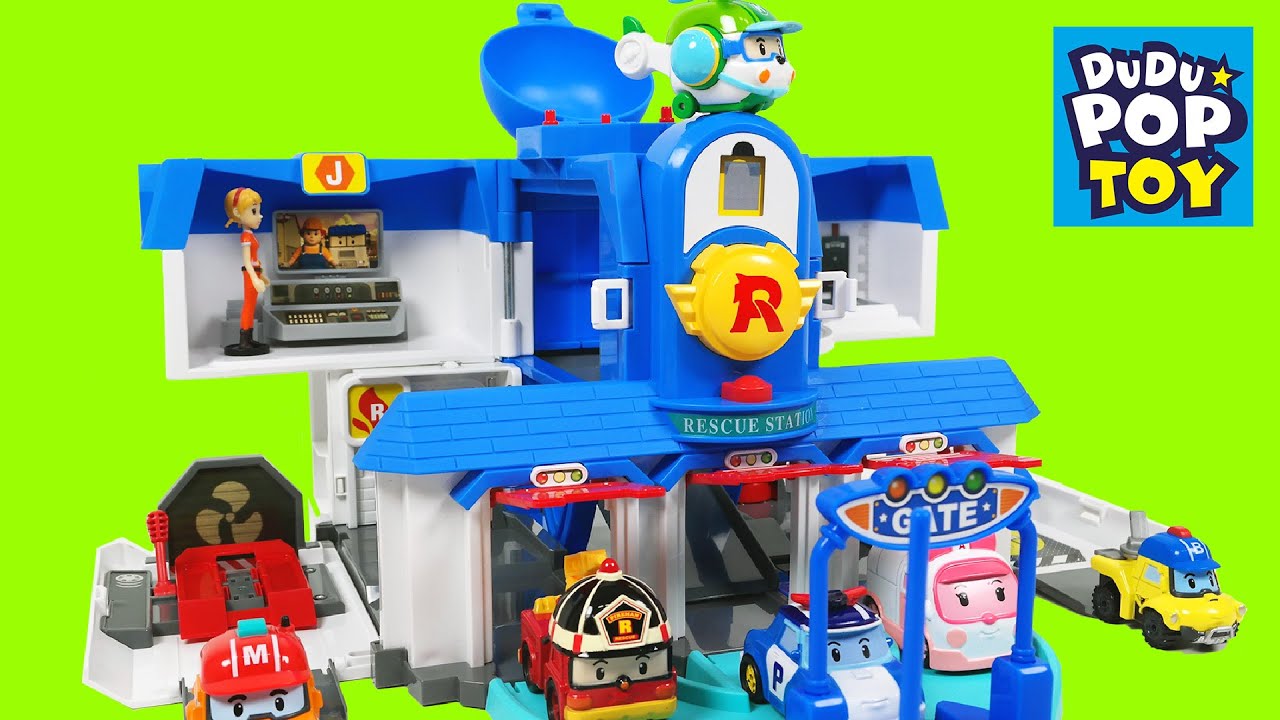 타요 장난감 로보카폴리 열리는구조본부 플레이세트 Robocar Poli Convertible Rescue Center Headquarter Play set