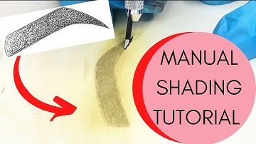 OMBRE BROWS Tutorial (Manual Shading/Soft Tap Tutorial on LATEX for permanent makeup artists)