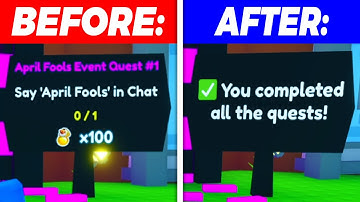 How To Complete The April Fools Event Quests In Roblox Pet Simulator X! (April Fools Update)