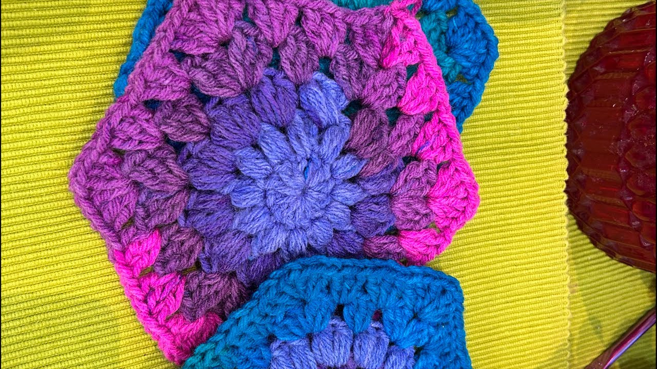 Crochet hexagon bag