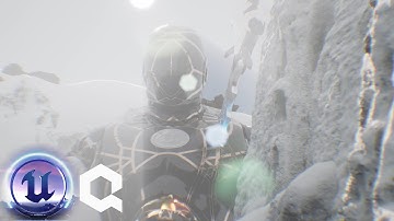 Unreal Engine 5 Killing a giant timelapse Frostmourne valley RTX3080