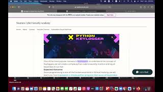 Keylogger programming using python