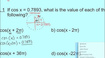 Precalculus- Section 6-5:Circular Functions