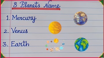 8 Planets Name in English | Writing Planets Names in Cursive | Names of Planets in Cursive Writing🪐✨