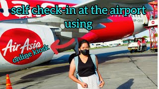 How to self check-in at the airport using Air Asia online kiosk? @airasia