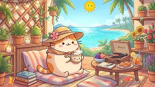 Mochi's Seaside Breakfast ☕🥐 Relaxing Lofi Music for a Bright & Sunny Day screenshot 4