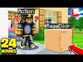 I Mailed Myself for 24 HOURS in Minecraft.. and IT WORKED!