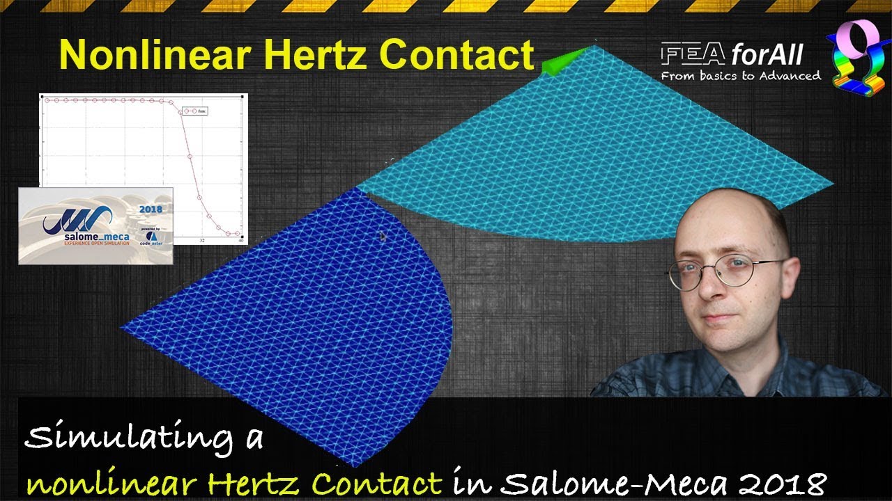 Nonlinear Hertz Contact Tutorial with Salome-Meca 2018 - YouTube