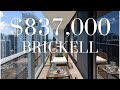 What $837,000 gets YOU in Miami | Brickell Apartments Tour | Private Elevator, Rooftop pool