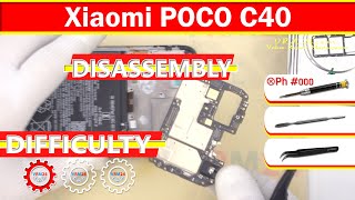 Xiaomi POCO C40 220333OPG Take apart Disassembly in detail