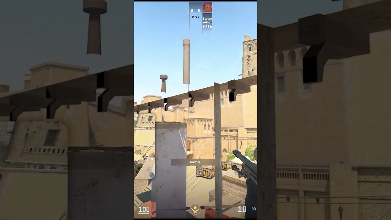 CS2 Mirage Palace Smoke from CT 