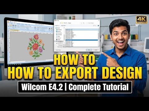 How to Export Design in Wilcom Embroidery Studio E4.2 | Complete ...