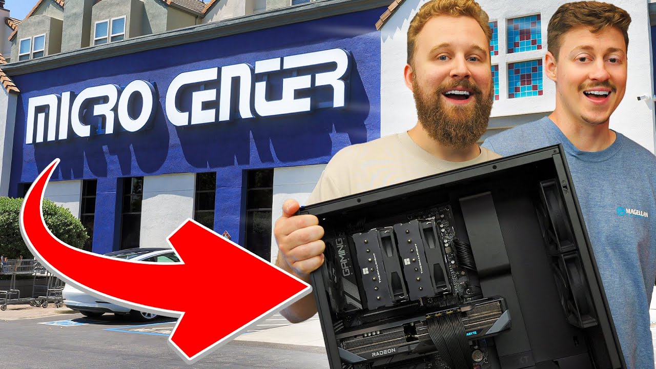 ALL AMD Gaming PC Build Challenge - Microcenter Edition