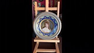 Vintage 1905 Vienna "Victorian Woman"  Decorative Art Plate SOLD FOR $199