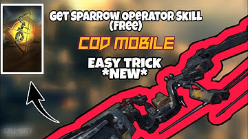 How to get Sparrow Operator Skill in Call of Duty Mobile(New trick)..!!