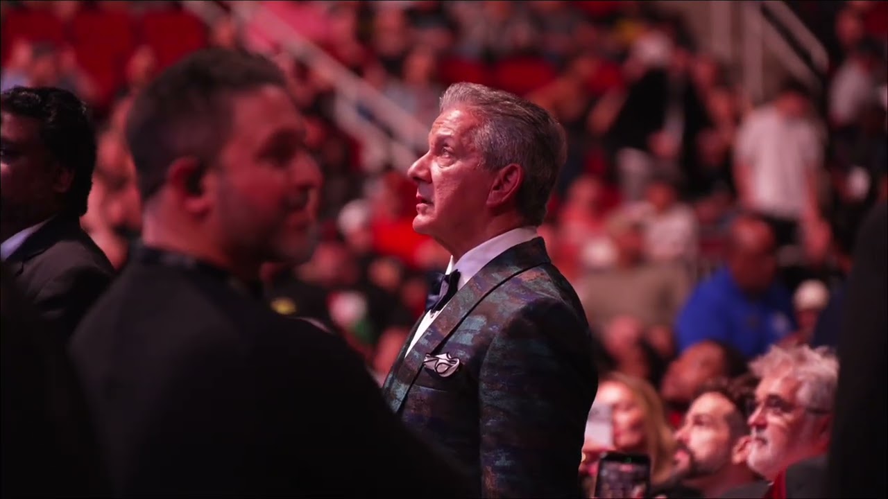 BRUCE BUFFER REACTS TO HIS 30 YEAR TRIBUTE VIDEO AT UFC HOUSTON