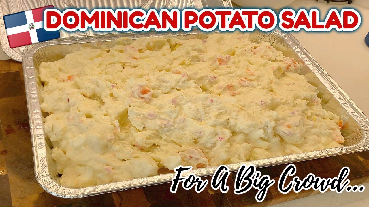 🇩🇴 DOMINICAN POTATO SALAD (for a big crowd) / Ensalada De Papa Dominicana / STEP BY STEP 🇩🇴