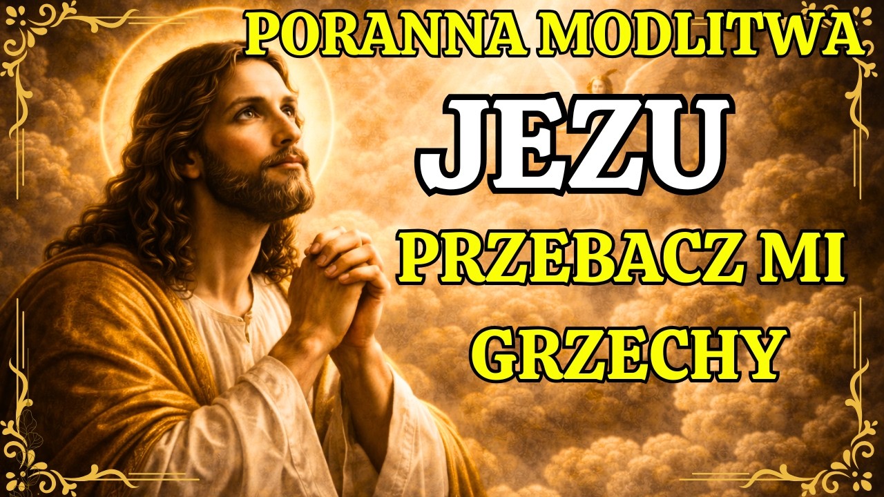 Poranna modlitwa Jezu, przebacz mi moje grzechy