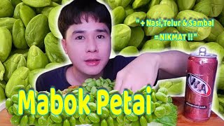 ASMR Mukbang Sambal Petai 1KG , Sampai Mabok Petai