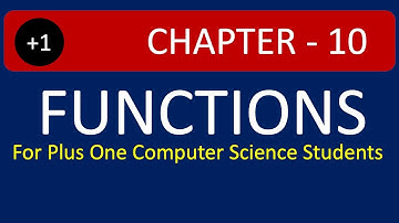 Chapter-10 | Functions in c++ | Plus One Computer Science | Tutorial Video in Malayalam