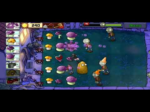 Видео: Прохождение выживания Ночь в PvZ 1