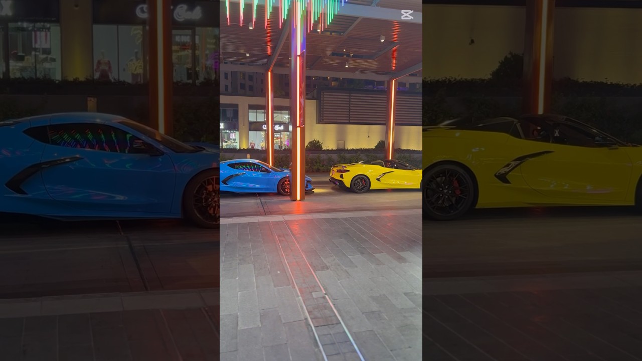 2 Corvette C8s💛💙