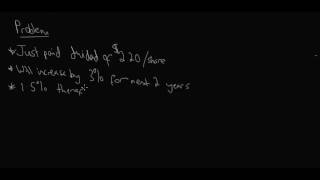 Stock - Non constant (Supernormal) growth