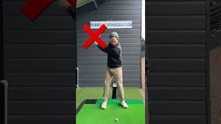 Moving the right arm to the side of the body is a key movement. #golf #golfswing #golfer