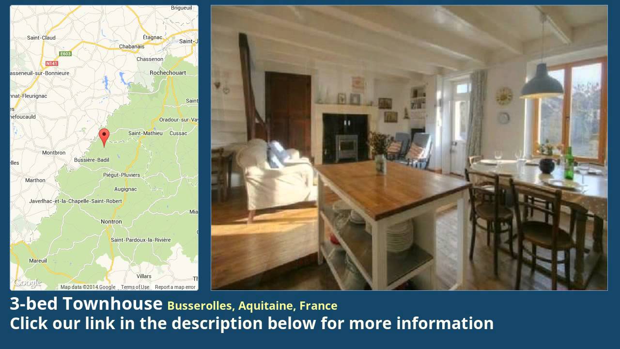3-bed Townhouse for Sale in Busserolles, Aquitaine, France on frenchlife.biz townhouse vancouver