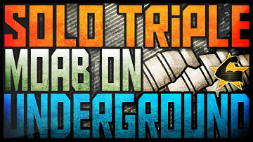 COD: MW3 - *SOLO* Triple MOAB On Underground! (MW3 Multiplayer Gameplay)