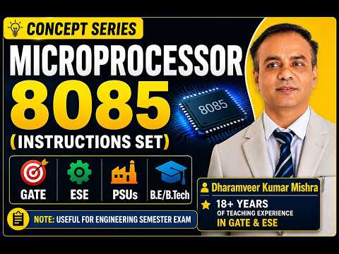 Microprocessor 8085|Instructions Set-JX|Conditional Jump|Branching Instructions|GATE&ESE|B.E|B.Tech