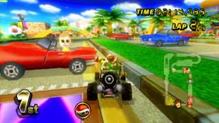 Mario Kart Wii Gameplay  50cc Bowser Offroader Flower 1115
