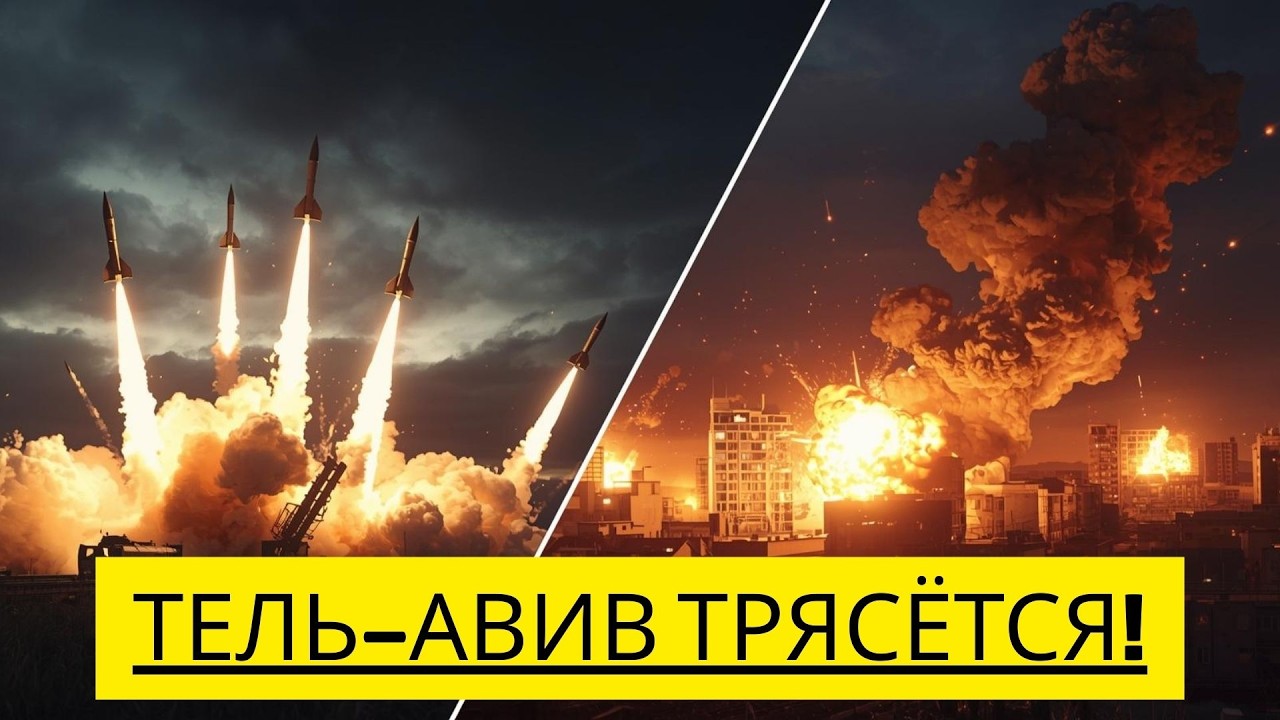 1 МИНУТУ НАЗАД: Иран запустил ракеты Kheybar Shekan по Тель-Авиву, звучат сирены