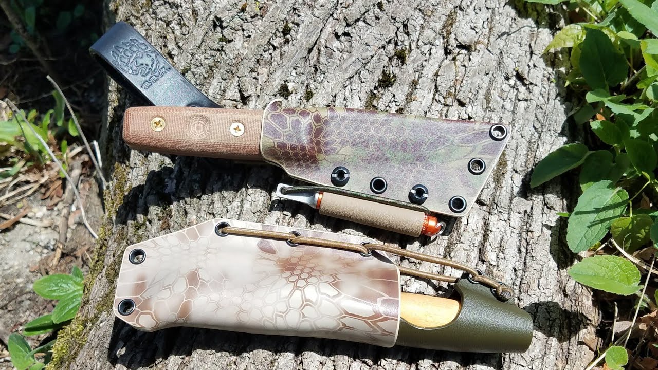 TOPS Puukko and Mora Wood Hook Sheaths from Black Bear Custom Kydex