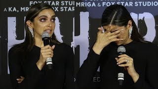 Deepika Padukone Gets Emotional and Cries 😢😢 At Chhapaak Trailer Launch