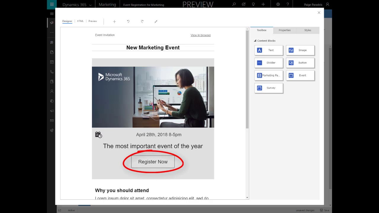 Introduction to Dynamics 365 for Marketing: Email Marketing & Customer ...