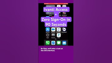 Ivanti Micro-Demo: Ivanti Access + Zero Sign-On in 90 Seconds #shorts