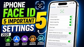 iPhone 5 Important Face ID Settings | iPhone Face ID Security Settings