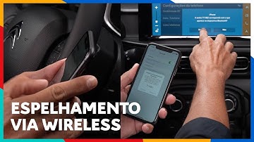 Espelhamento Android Auto e Apple Carplay (VIA WIRELESS)