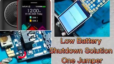 Low battery Shutdown All China Keypad Mobile Solution 100% with live proof